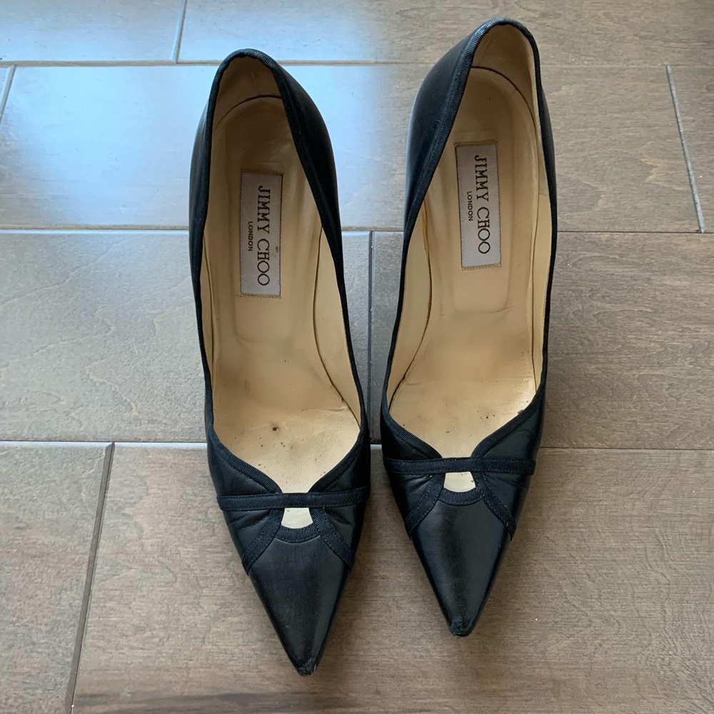 Jimmy Choo Espresso kitten heel